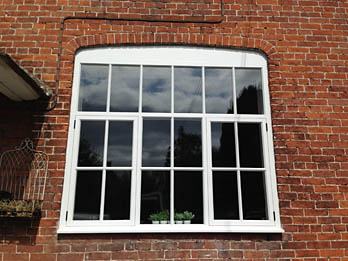Painted wooden window, handmade in Shropshire